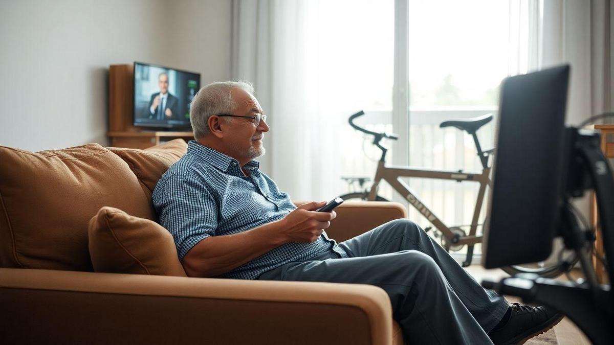O impacto do sedentarismo na saúde masculina